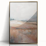 Framed abstract minimalist wall art design with gold accents, showcasing a sleek modern aesthetic that enhances contemporary interiors.