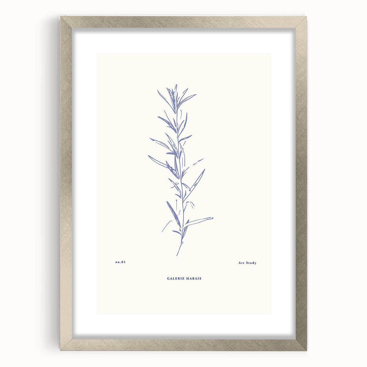 Framed minimalist wall art featuring abstract geometric shapes in soft pastel colors, elegantly displayed in a silver frame with matting.