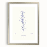 Framed minimalist wall art featuring abstract geometric shapes in soft pastel colors, elegantly displayed in a silver frame with matting.