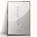 Framed abstract minimalist wall art featuring a silver-acrylic design with sleek lines and geometric shapes, perfect for modern decor.