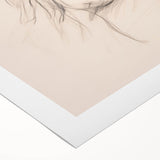 Minimalist abstract wall art on rolled canvas, showcasing soft pastel colors and fluid shapes, ideal for modern home decor.