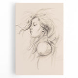 Abstract minimalist wall art collection showcasing a stretched canvas with vibrant colors and geometric shapes, ideal for modern decor.