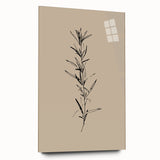 Acrylic glass wall art collection with an abstract minimalist design showcasing soft pastel colors, viewed from the side without pins.