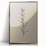 Framed abstract minimalist wall art collection showcasing a silver and black geometric design, adding a modern touch to home decor.