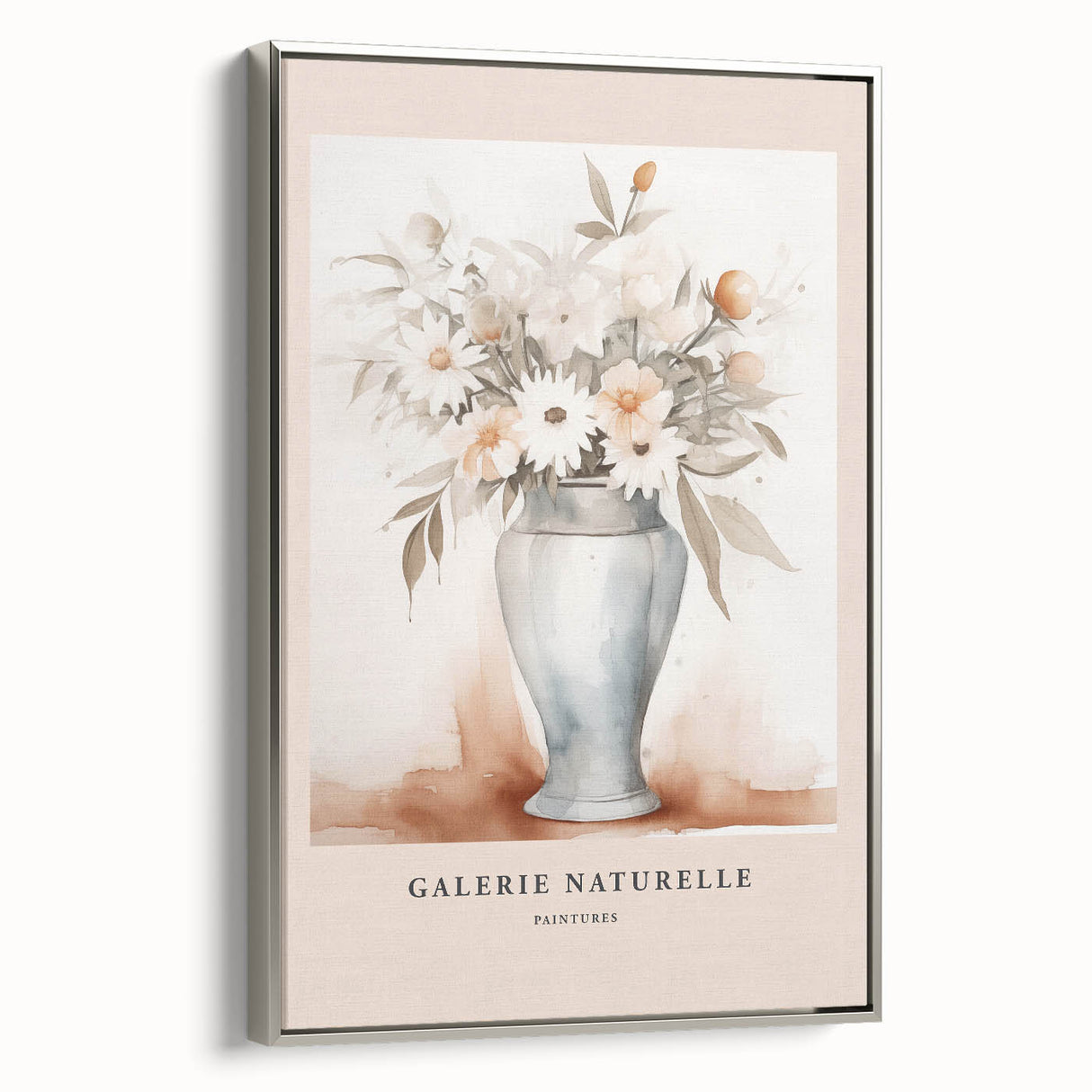 Framed abstract minimalist wall art collection showcasing silver accents and geometric designs, perfect for modern home d��cor.