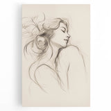 Abstract minimalist wall art collection on stretched canvas, showcasing soothing colors and organic shapes, perfect for modern home decor.