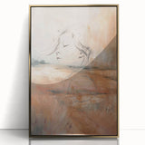 Framed abstract minimalist wall art collection featuring an elegant gold design, showcasing sleek lines and a contemporary style, ideal for modern decor.
