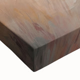 Close-up of an abstract minimalist wall art canvas showcasing soft pastel colors and fluid shapes, perfect for modern home decor accents.