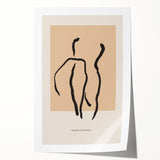 Abstract minimalist wall art print showcasing soft pastel colors and geometric shapes, perfect for modern home decor or office spaces.