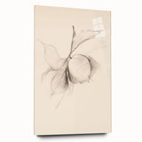 Abstract minimalist wall art design in a sleek acrylic glass frame, showcasing a side view of contemporary patterns and colors, perfect for modern interiors.