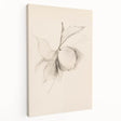 Abstract minimalist wall art collection displayed on stretched canvas, showcasing a blend of soft colors and geometric patterns, perfect for modern decor. Side view highlights the canvas thickness and texture, emphasizing its artistic appeal for contemporary interiors.