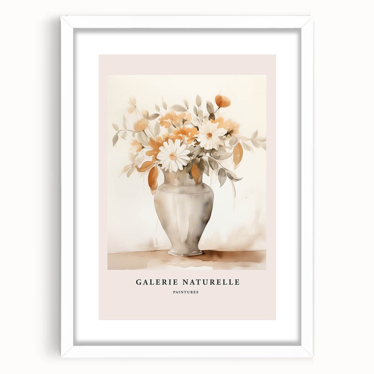 Minimalist abstract wall art collection framed in white, showcasing soft pastel colors and geometric shapes, perfect for modern decor.