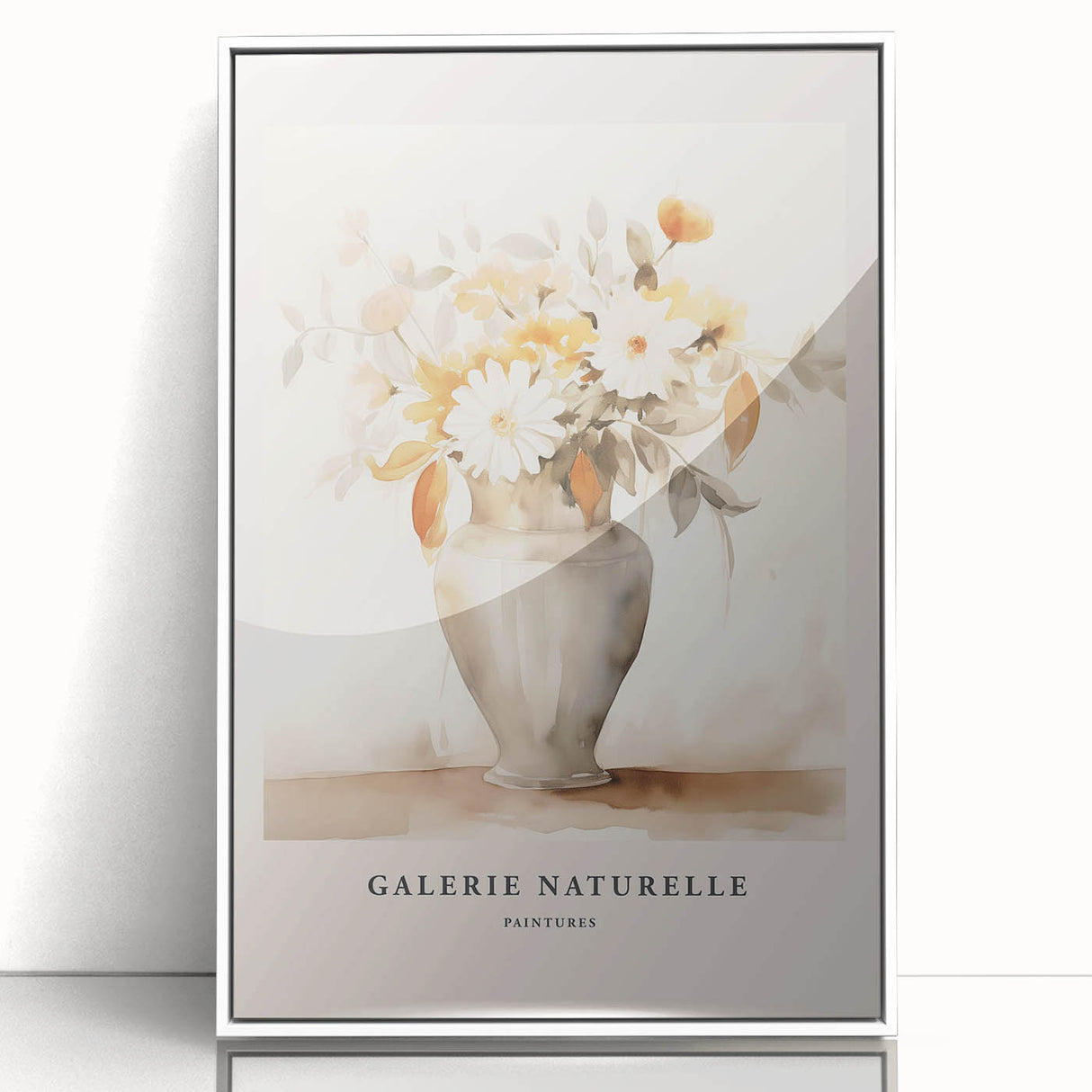 Framed abstract minimalist wall art collection featuring six unique designs in soft colors, displayed in a sleek white frame for modern decor.