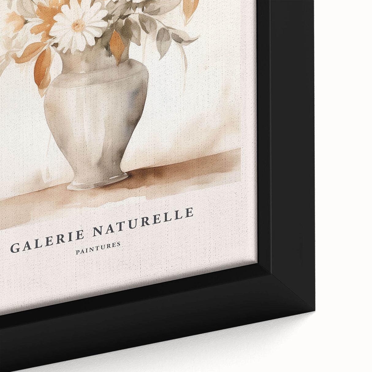 Close-up of a framed abstract minimalist wall art piece, showcasing vibrant colors and unique geometric patterns on canvas. Ideal for modern decor.