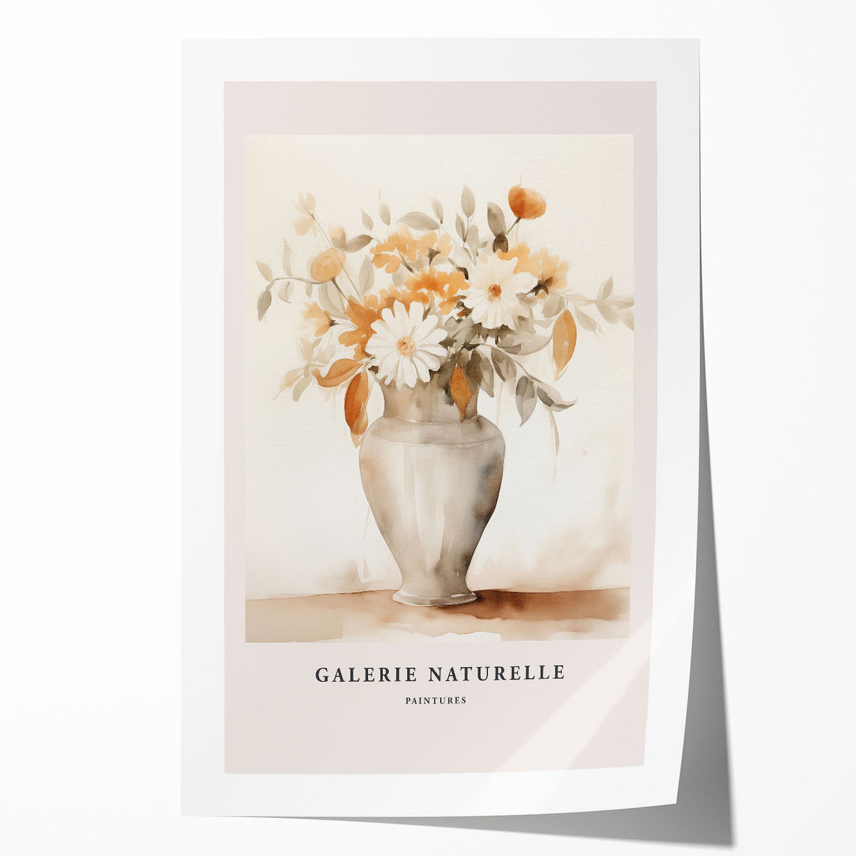 Abstract minimalist wall art print showcasing soft pastel colors and fluid shapes, perfect for modern home decor and gallery displays.