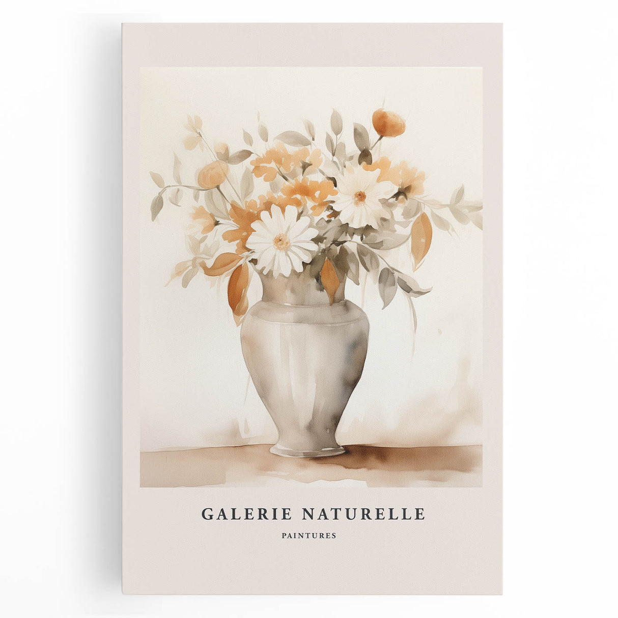 Abstract minimalist wall art collection in neutral tones, featuring geometric shapes and soft lines on stretched canvas, perfect for modern decor.