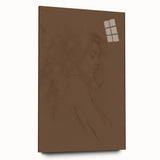 Abstract minimalist wall art collection displayed in a sleek acrylic glass frame, showcasing a modern design with soft colors and clean lines, perfect for contemporary decor.