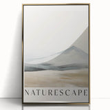 Framed minimalist wall art featuring an abstract design in gold and white, showcasing a sleek acrylic finish, perfect for modern home decor and stylish interiors.