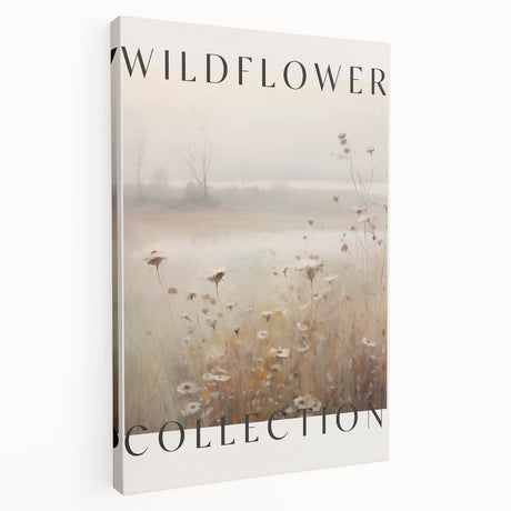 Stretched canvas showcasing an abstract minimalist design with soft pastel colors, elegantly framed for wall display, ideal for modern home decor.
