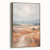 Abstract minimalist wall art collection featuring a framed canvas with a gold design, showcasing a sleek side view that enhances modern decor aesthetics. The elegant artwork adds a touch of sophistication to any interior space, perfect for contemporary homes.