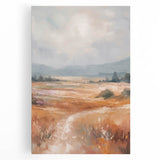 Abstract minimalist design featuring a vibrant color palette on stretched canvas, showcasing geometric shapes and fluid lines, ideal for modern home decor.