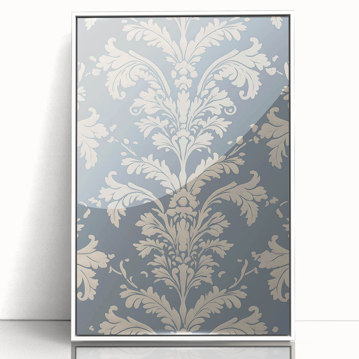 Framed minimalist wall art collection featuring abstract designs in soothing neutral colors, with a sleek white frame, perfect for modern home decor.