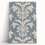 Abstract minimalist design wall art collection featuring soft neutral tones and geometric shapes on a stretched canvas, leaning against a white wall, ideal for modern decor.