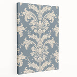 Stretched canvas wall art showcasing an abstract minimalist design in soothing earth tones, displayed from a side view, highlighting its sleek profile and modern aesthetic.