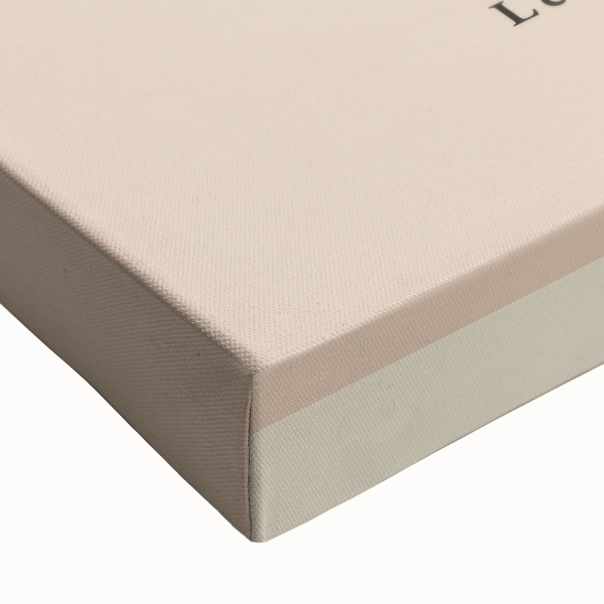 Close-up of an abstract minimalist design stretched canvas wall art piece, showcasing soft pastel colors and geometric shapes, perfect for modern decor.