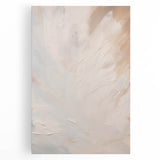 Abstract minimalist design wall art collection featuring a stretched canvas in soft neutral tones. This piece enhances modern decor with its elegant simplicity and artistic flair. Ideal for contemporary spaces, it adds a touch of sophistication to any room.