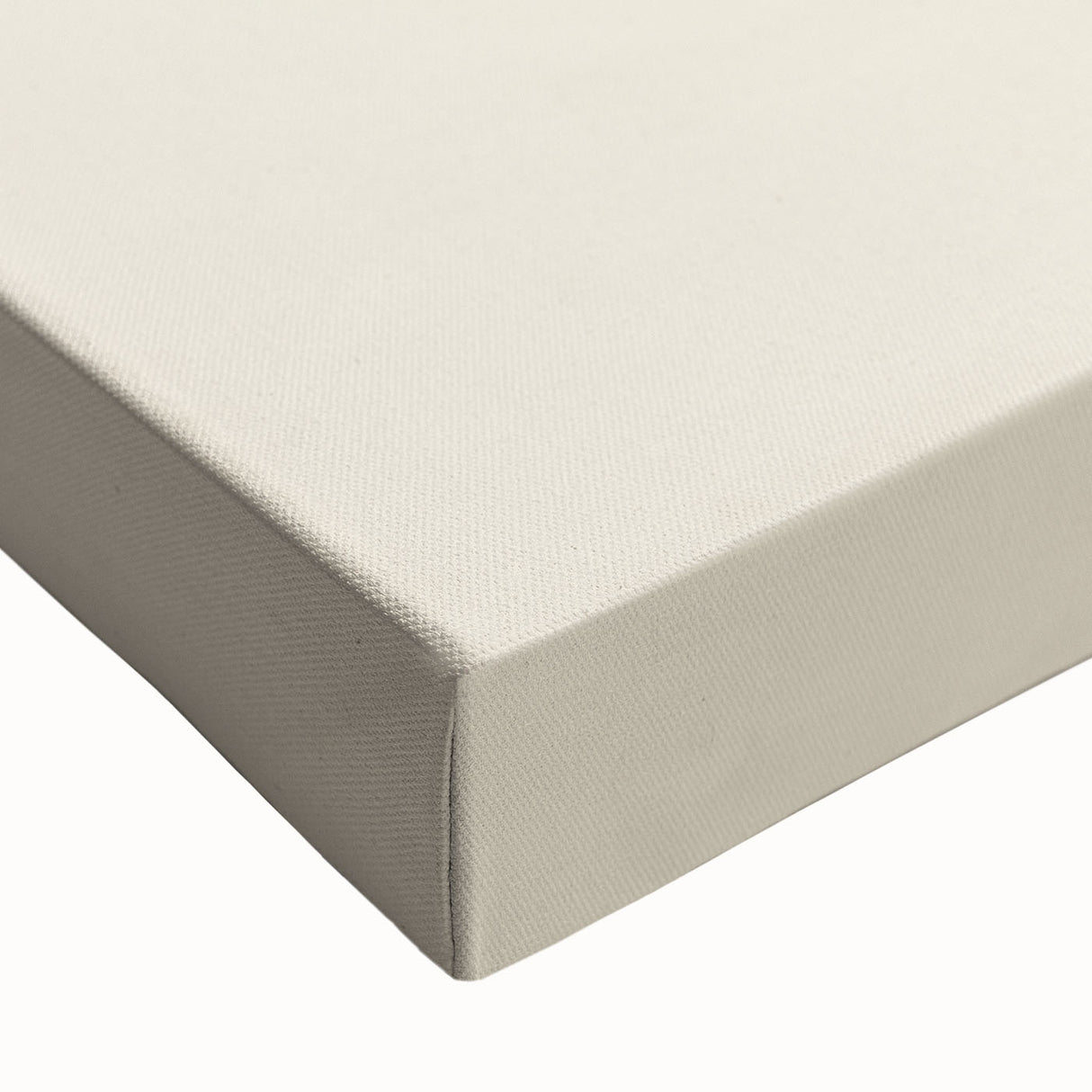 Close-up of a stretched canvas featuring an abstract minimalist design in soft pastel colors, showcasing a modern wall art piece ideal for contemporary decor settings.