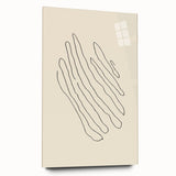 Abstract minimalist wall art collection displayed in a sleek acrylic frame, showcasing soft color gradients and geometric shapes, ideal for modern decor.