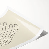 Abstract minimalist wall art print showcasing vibrant colors and geometric shapes, rolled and ready for framing, perfect for modern home decor. Ideal for enhancing living spaces with a touch of contemporary elegance.