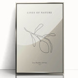 Framed abstract minimalist wall art design showcasing soft silver tones and geometric shapes, perfect for modern home decor or office settings.