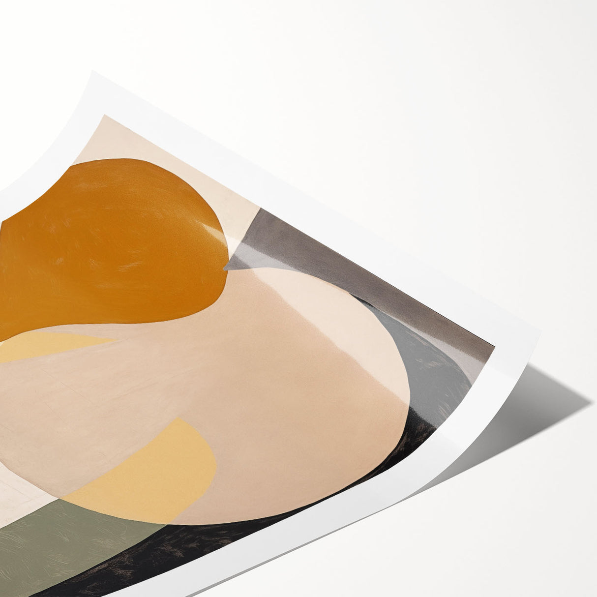 Abstract minimalist design wall art collection showcasing vibrant colors and geometric patterns, rolled and ready for framing, perfect for modern decor.