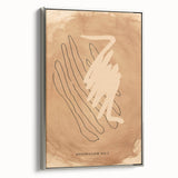 Framed abstract minimalist wall art collection showcasing a silver side view, perfect for modern decor, highlighting clean lines and elegant design.