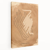 Minimalist abstract design wall art in a stretched canvas format, showcasing soft color gradients and geometric shapes, ideal for modern home decor.