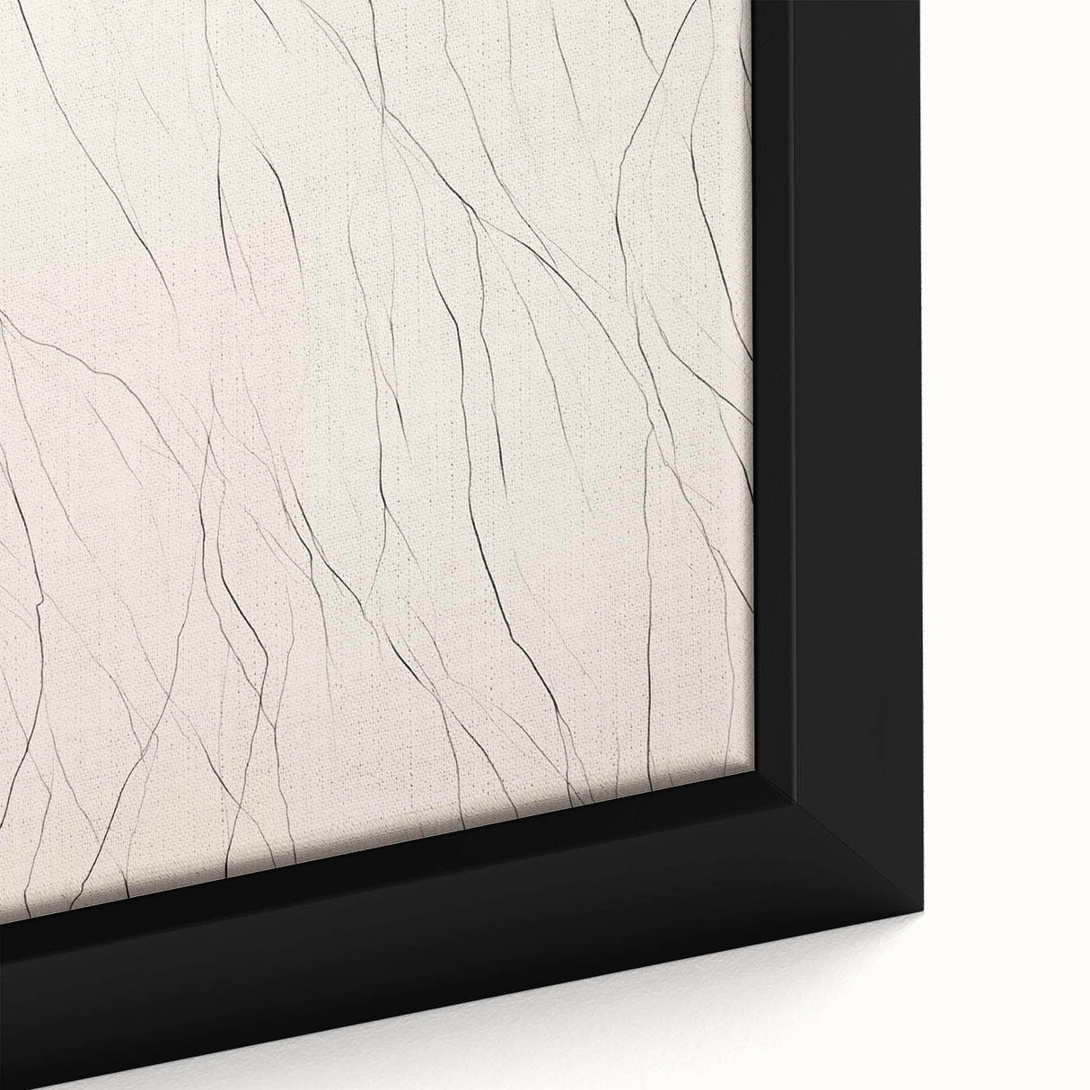 Framed abstract minimalist wall art featuring a geometric design in soft pastel colors, showcasing intricate lines and patterns, perfect for modern home decor.