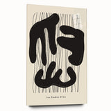 Abstract minimalist wall art collection displayed in side view, featuring acrylic glass framing and a sleek design, perfect for modern home decor.