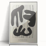 Framed abstract minimalist wall art collection showcasing a white color palette and sleek acrylic design, perfect for modern home decor and interior styling.