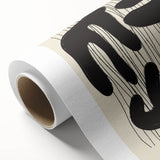 Rolled canvas showcasing an abstract minimalist design in soothing pastel colors, perfect for modern home decor. Ideal for adding a touch of elegance to any space.