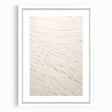 Abstract minimalist wall art collection featuring a framed design with a white mat, showcasing geometric patterns and subtle colors, ideal for modern home decor.