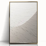 Framed abstract minimalist wall art featuring a gold-acrylic design with a sleek front view, ideal for contemporary home decor and sophistication.