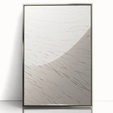 Framed abstract minimalist wall art collection showcasing a silver-acrylic design with sleek lines and modern aesthetics, perfect for contemporary decor.