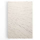 Abstract minimalist wall art collection featuring a stretched canvas in soft earth tones, displaying geometric shapes and fluid lines, ideal for modern decor.