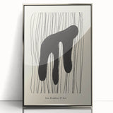Framed abstract minimalist wall art collection showcasing a sleek silver-acrylic design, perfect for modern home decor. The artwork features clean lines and a sophisticated aesthetic that enhances any interior space.
