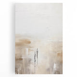 Abstract minimalist design wall art collection displayed on stretched canvas, featuring soft pastel colors and geometric shapes, perfect for modern decor.