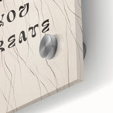 Close-up of a vibrant abstract minimalist wall art piece showcasing bold colors and geometric shapes, designed for modern decor and framed in elegant acrylic glass.