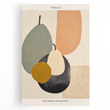 Abstract minimalist wall art print on stretched canvas showcasing soft pastel colors and geometric shapes, perfect for modern home decor and artistic ambiance.