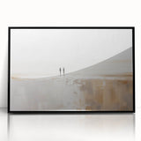 Framed black acrylic wall art featuring an abstract minimalist design, ideal for modern decor. This collection piece showcases a sleek front view, perfect for enhancing any contemporary space.